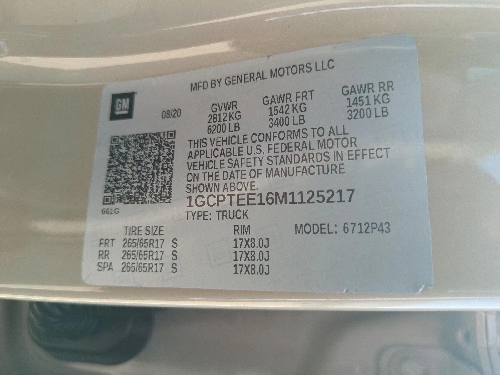 2021 Chevrolet Colorado Crew Cab Short Box 4-Wheel Drive ZR2