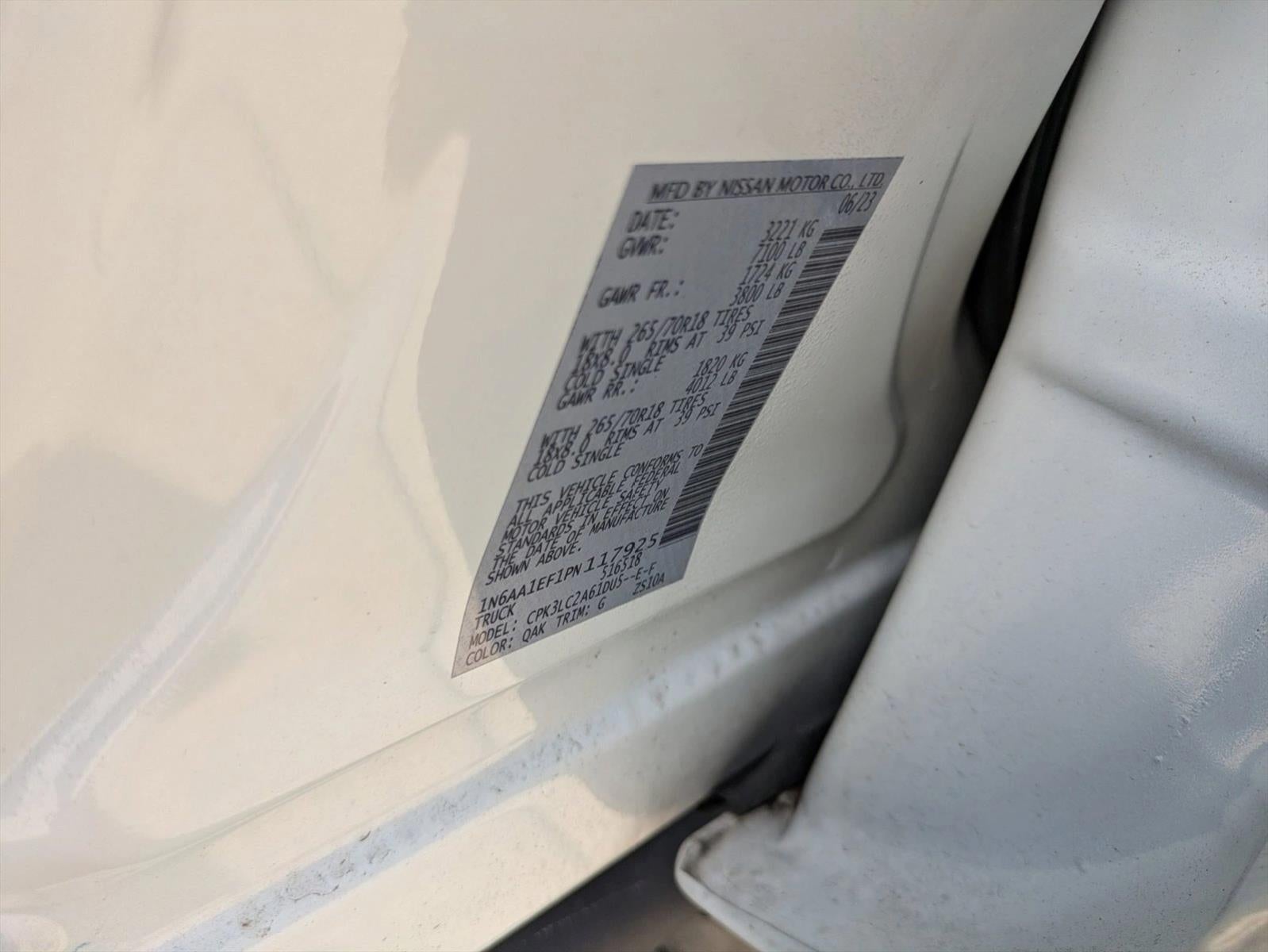 2023 Nissan Titan 4x2 Crew Cab SV