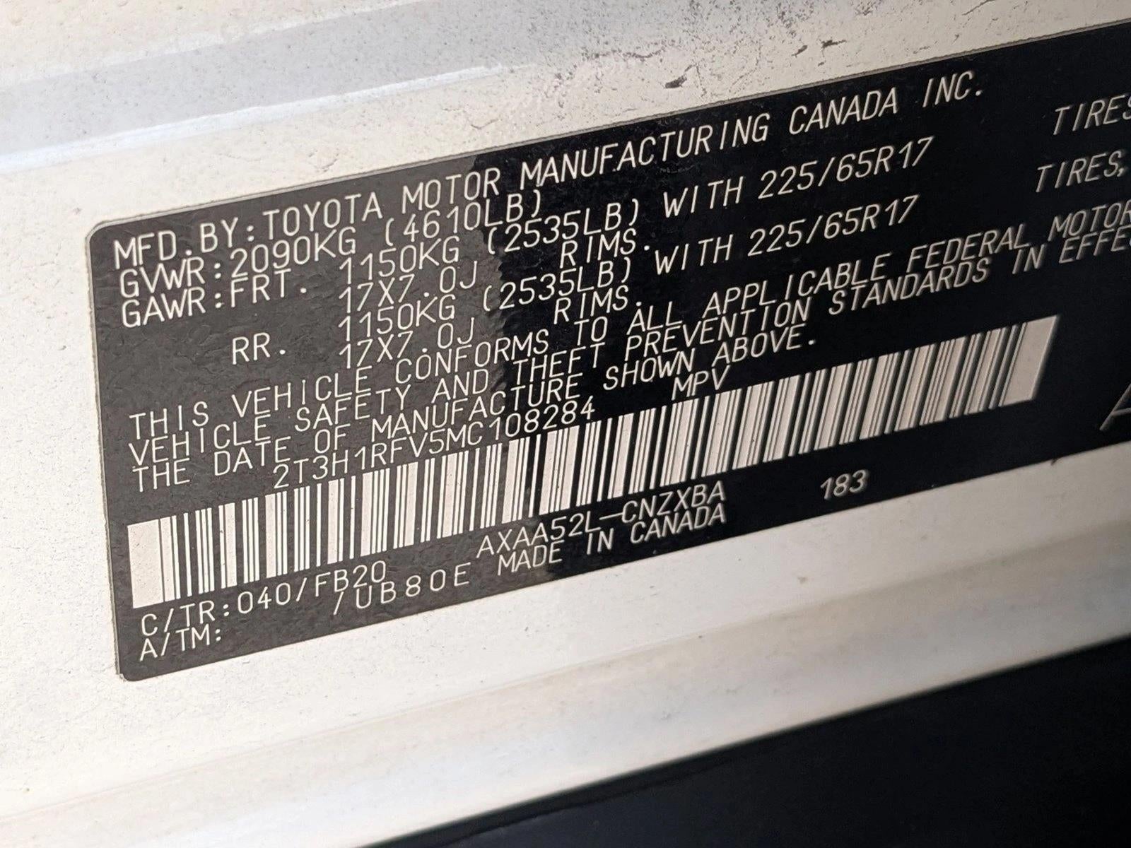 2021 Toyota RAV4 LE FWD (GS)