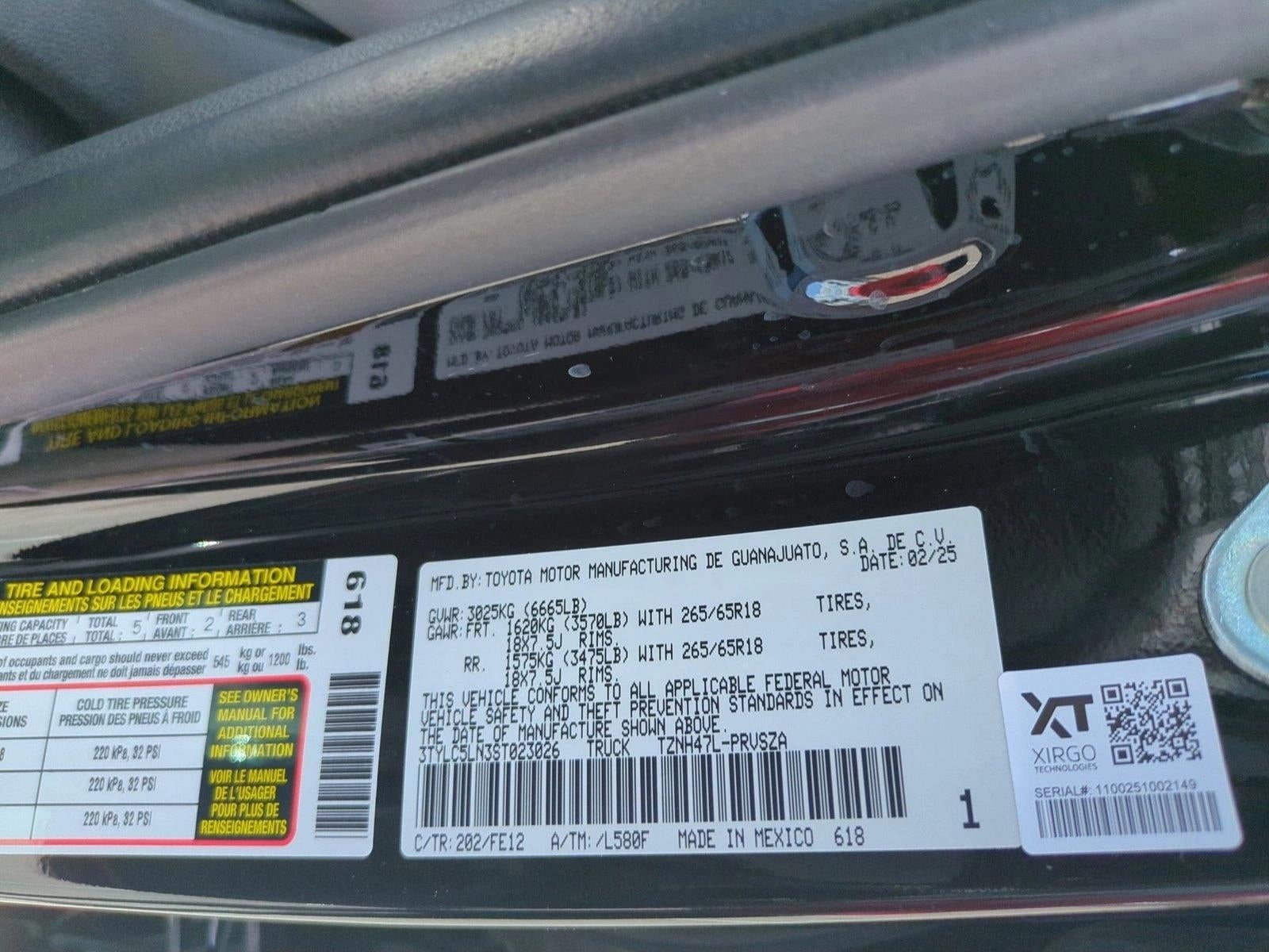 2025 Toyota Tacoma 4WD 4WD TRD Sport Hybrid Double Cab 5' Bed AT (Natl)