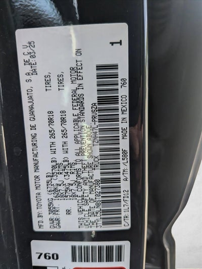 2025 Toyota Tacoma 4WD 4WD TRD Off Road Hybrid Double Cab 5' Bed AT (Natl)