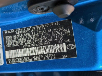 2018 Toyota Camry XSE Auto (Natl)