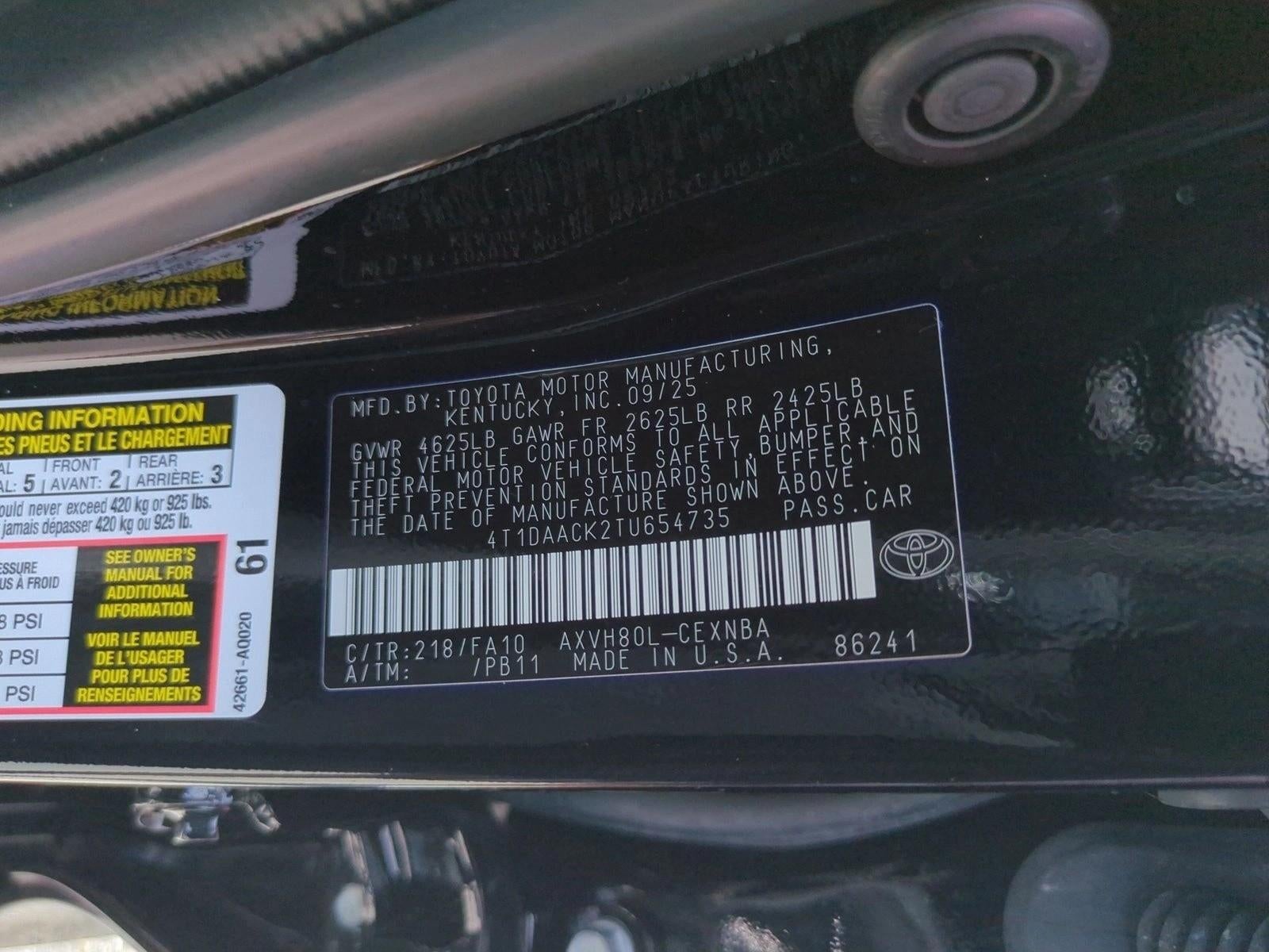 2026 Toyota Camry LE (Natl)