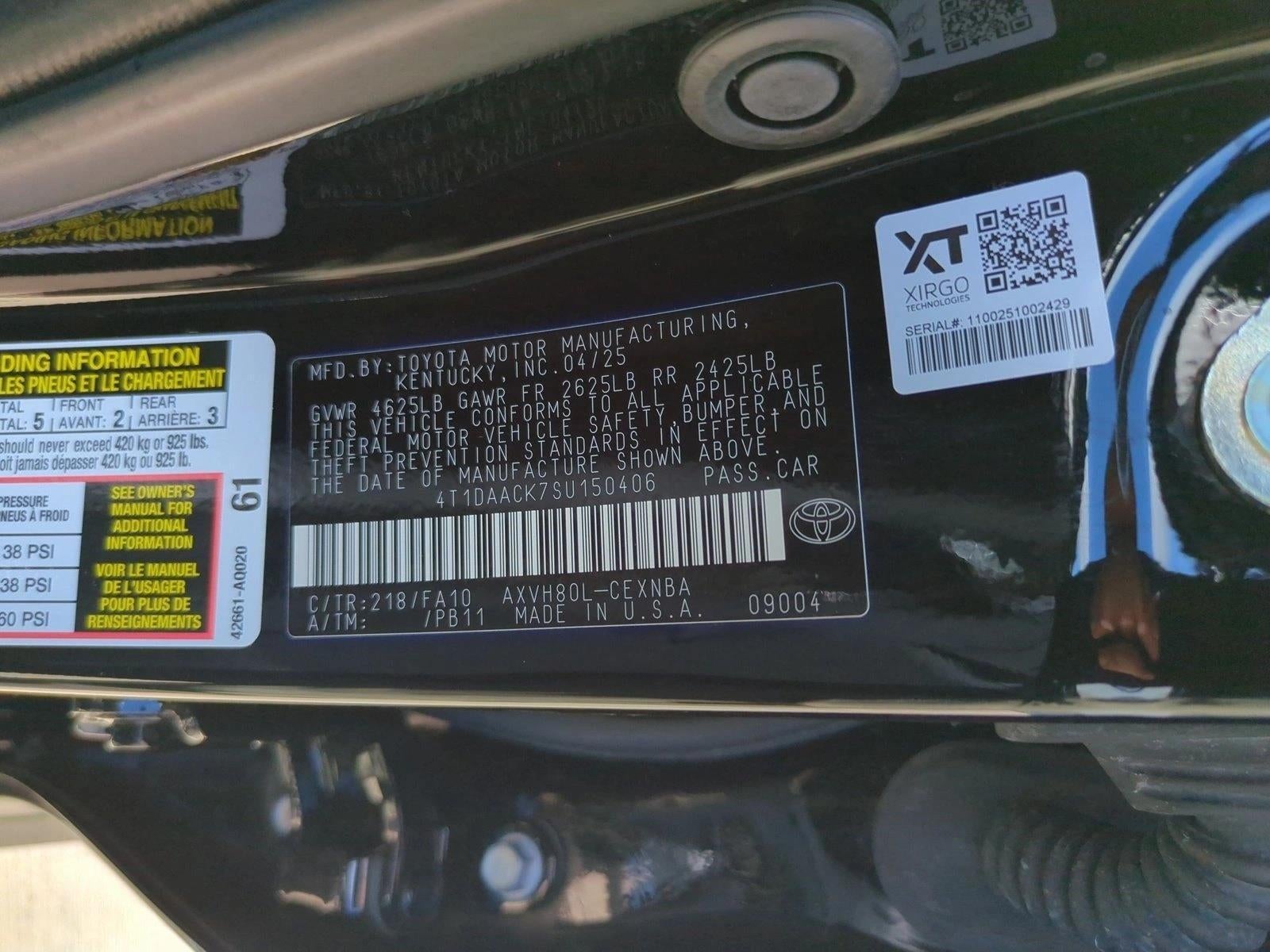2025 Toyota Camry LE (Natl)