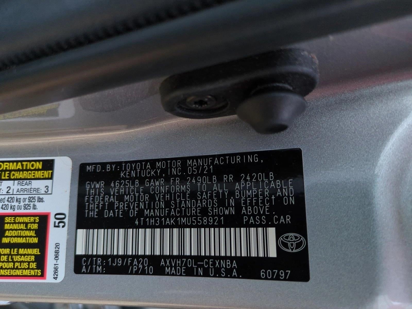 2021 Toyota Camry Hybrid LE CVT (Natl)