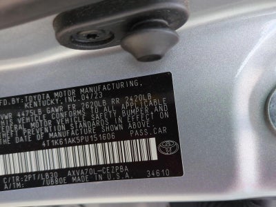 2023 Toyota Camry XSE Auto (Natl)