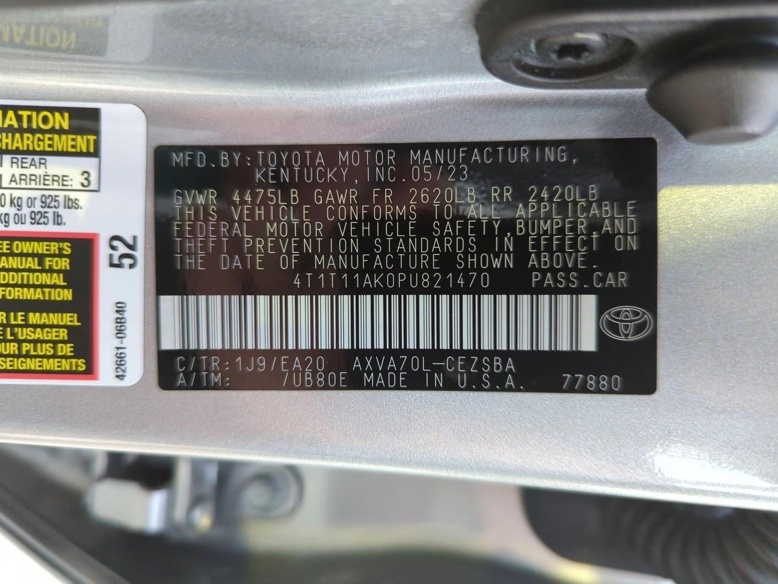 2023 Toyota Camry SE Auto (SE)