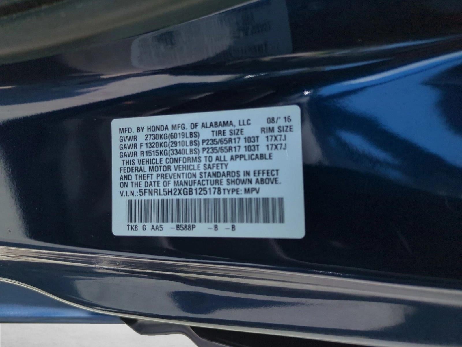 2016 Honda Odyssey LX