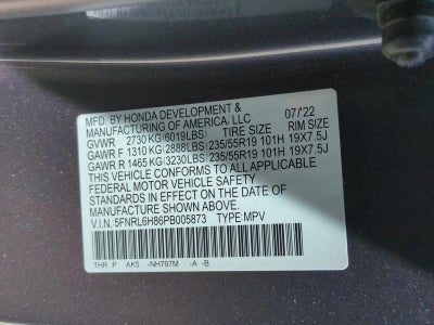 2023 Honda Odyssey Touring Auto