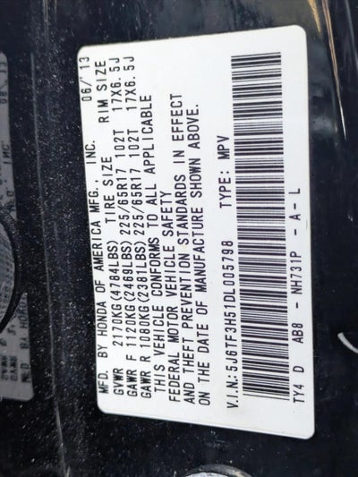 2013 Honda Crosstour EX-L 2WD with Navigation