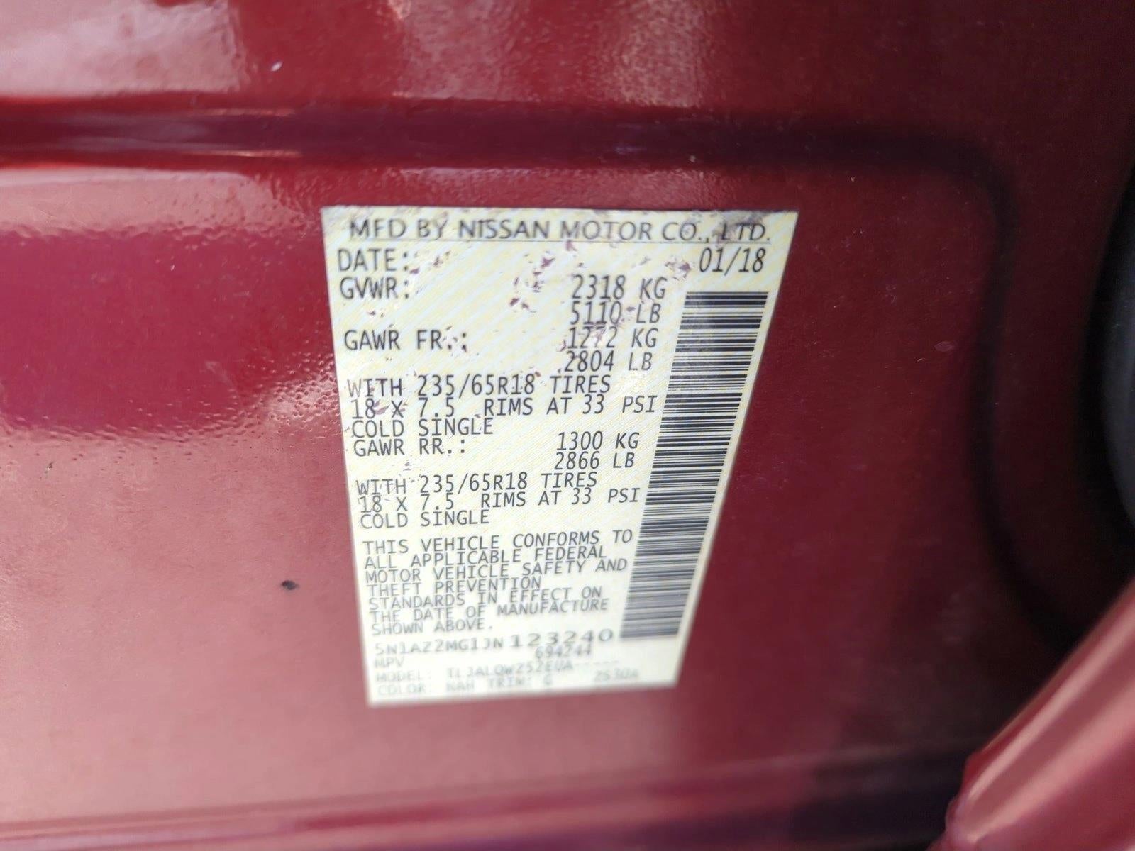 2018 Nissan Murano FWD SV