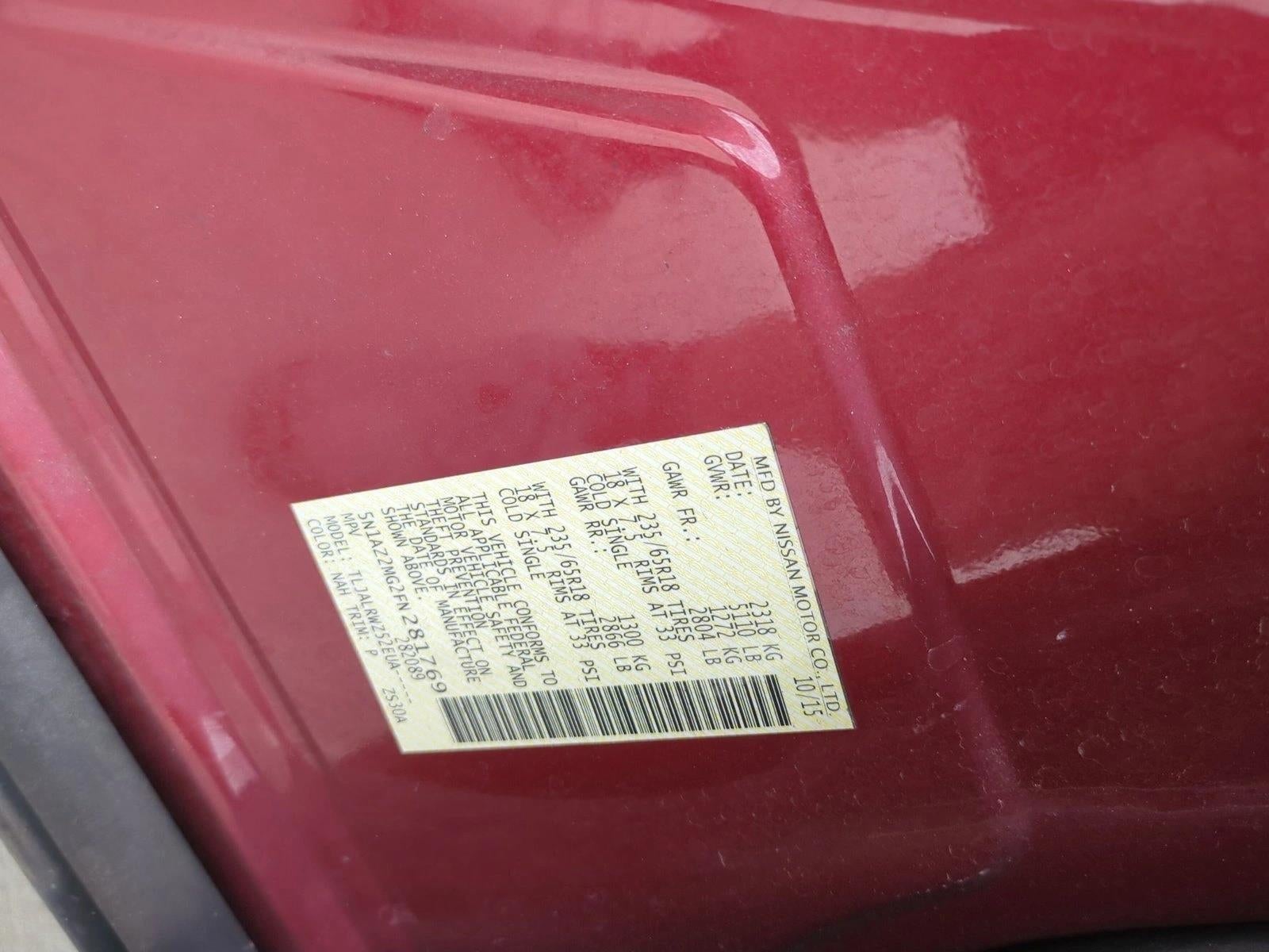 2015 Nissan Murano FWD 4dr SL