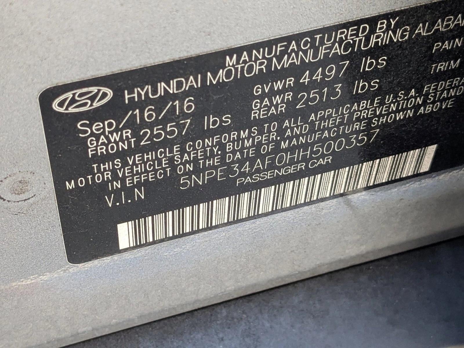 2017 Hyundai SONATA Sport 2.4L