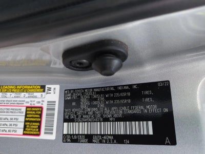 2022 Toyota Highlander XLE FWD (Natl)