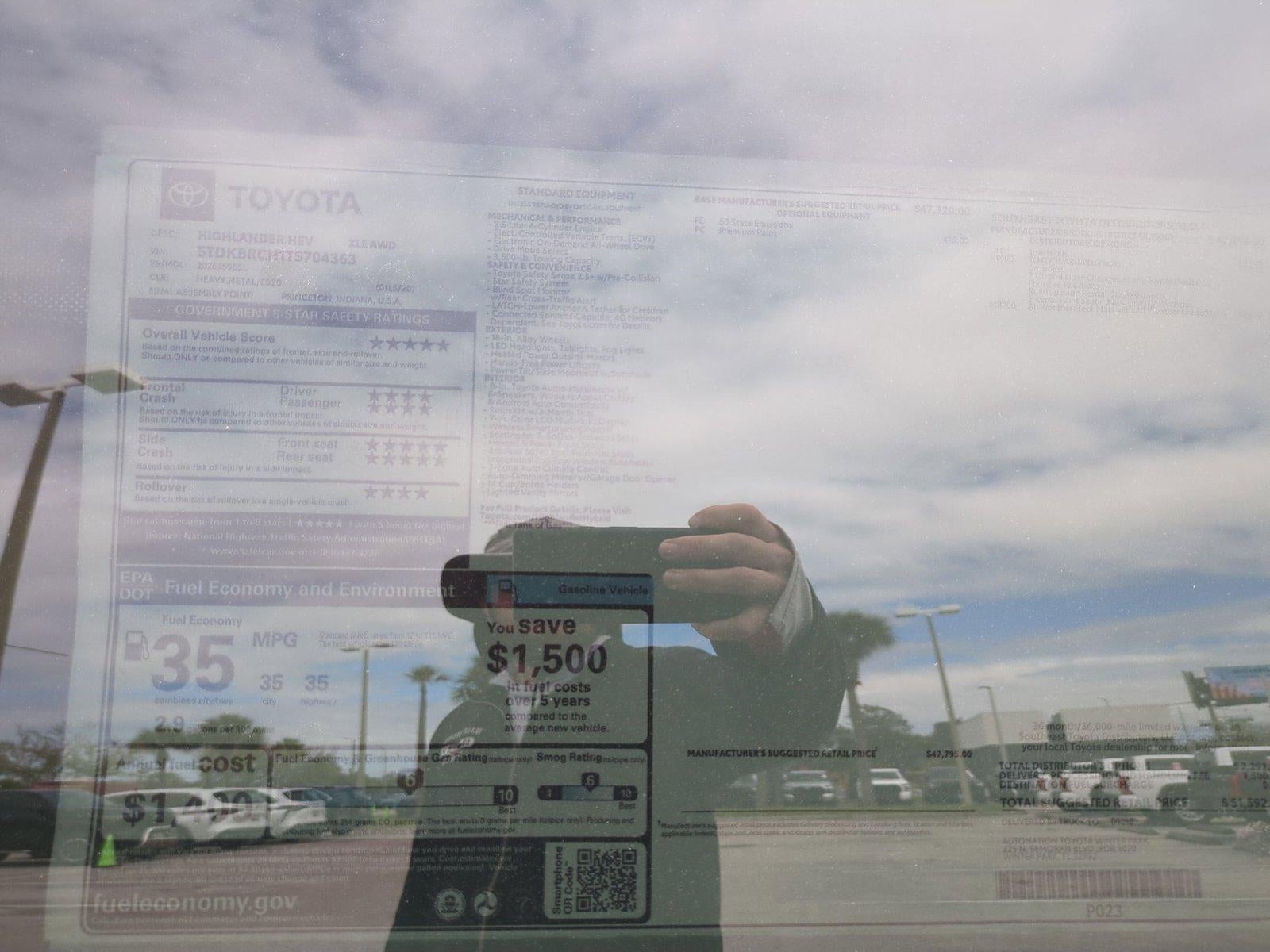 2026 Toyota Highlander Hybrid XLE AWD (Natl)