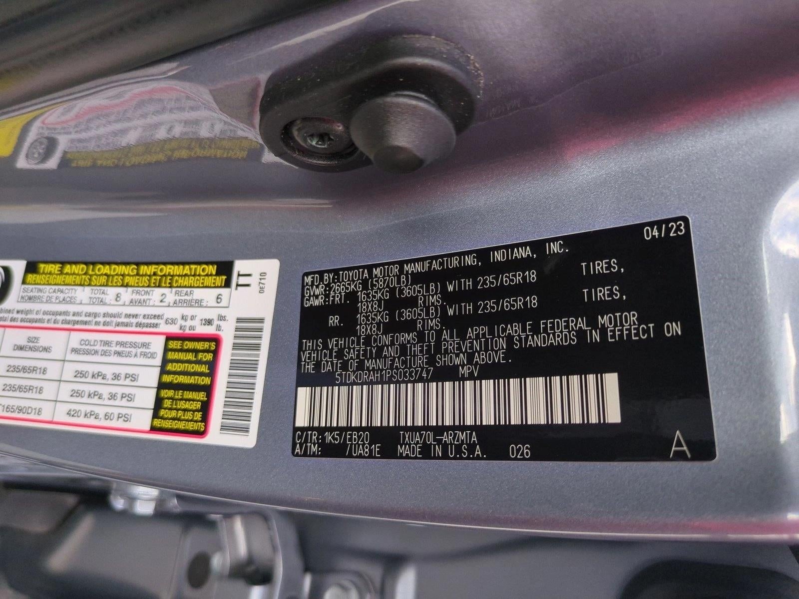 2023 Toyota Highlander XLE FWD (Natl)