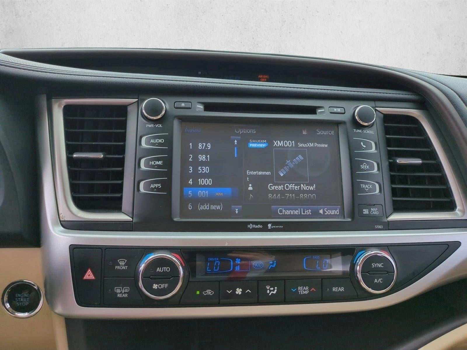 2015 Toyota Highlander FWD 4dr V6 XLE (Natl)