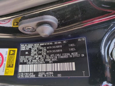 2019 Toyota Highlander XLE V6 FWD (Natl)