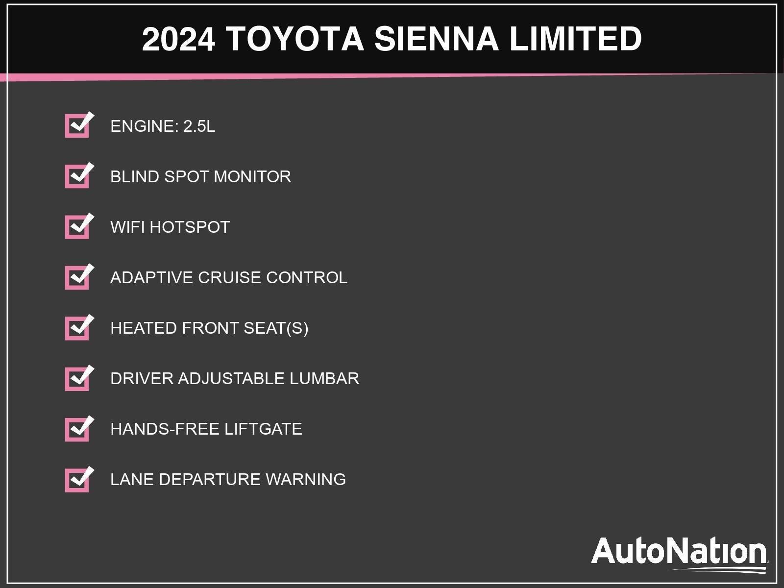 2024 Toyota Sienna Limited FWD 7-Passenger (Natl)