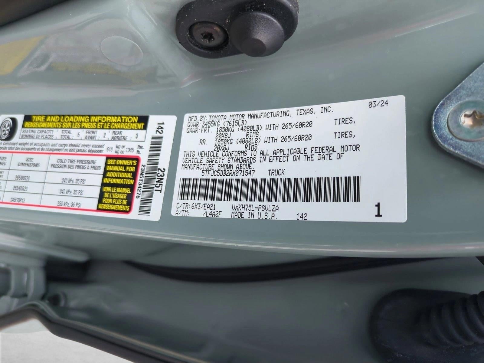 2024 Toyota Tundra 4WD 4WD Limited Hybrid CrewMax 5.5' Bed (Natl)