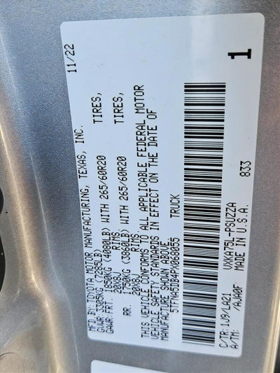 2023 Toyota Tundra 4WD 4WD Platinum CrewMax 5.5' Bed (Natl)