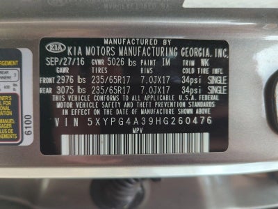2017 Kia Sorento L FWD