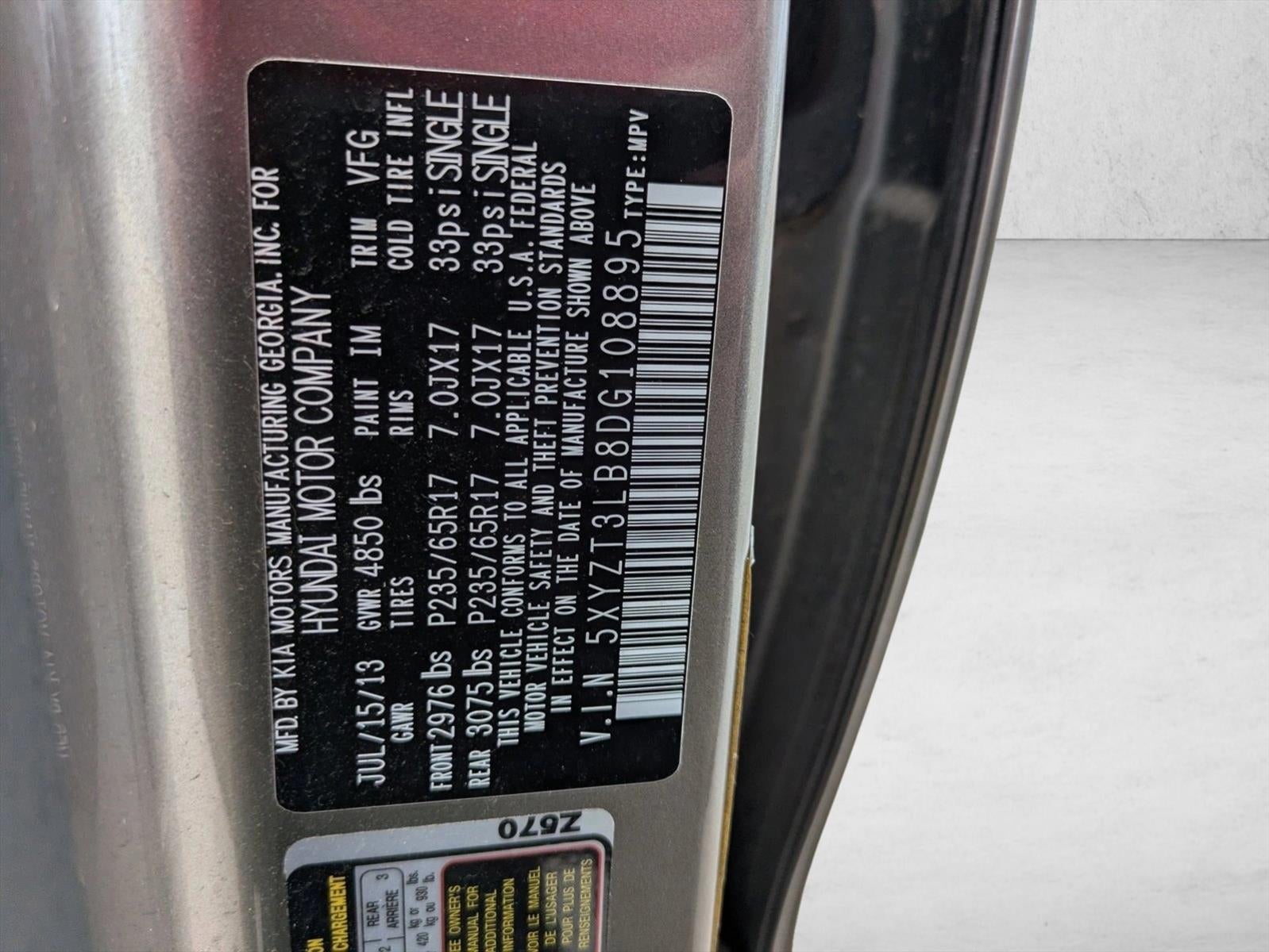 2013 Hyundai SANTA FE FWD 4dr Sport