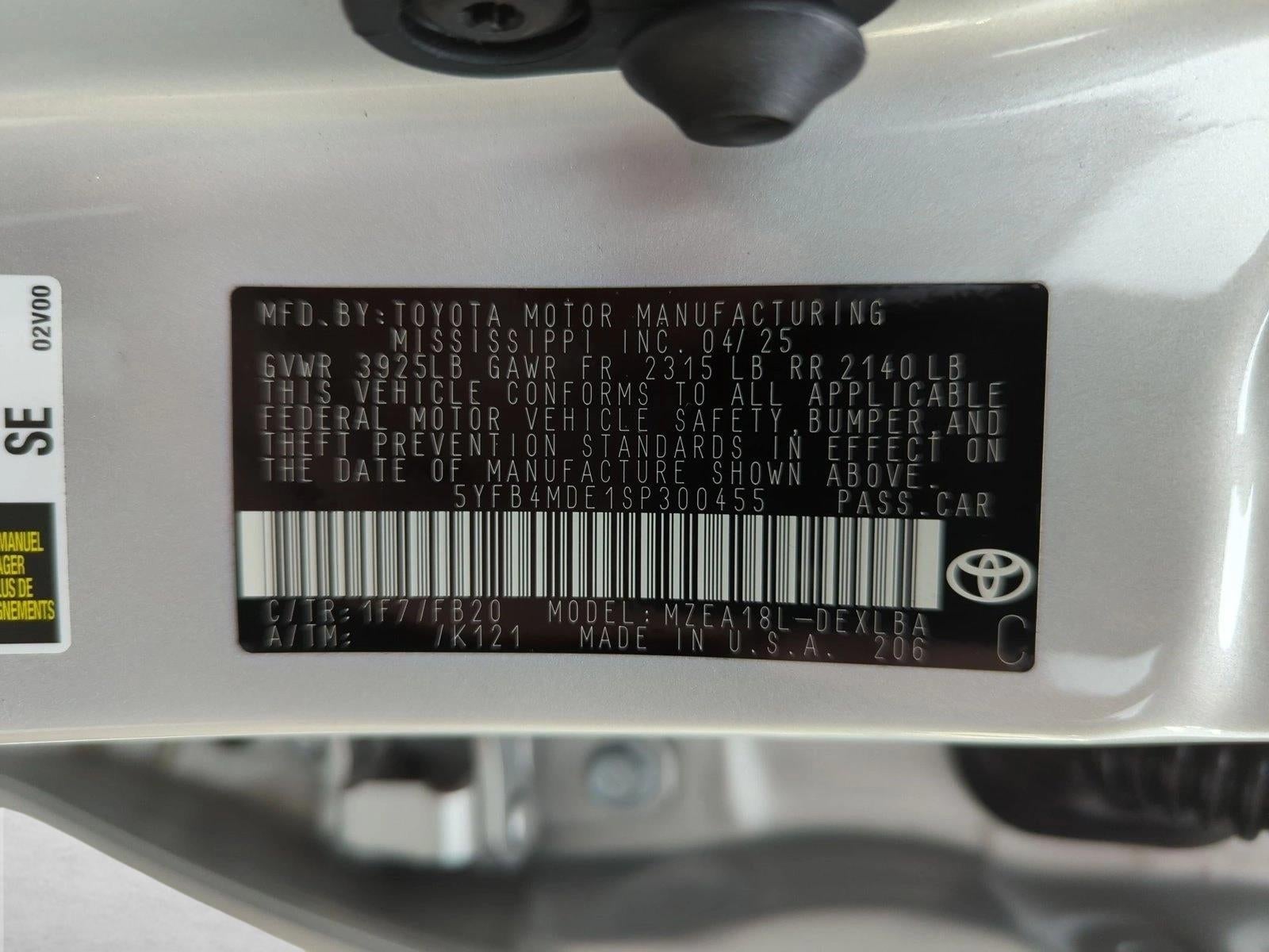 2025 Toyota Corolla LE CVT (Natl)