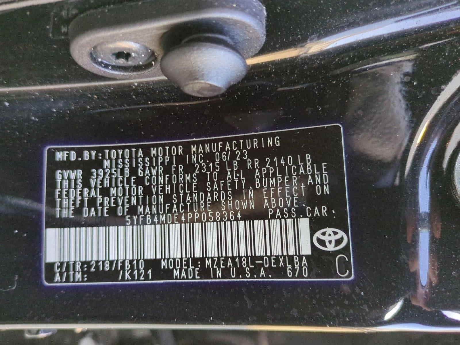 2023 Toyota Corolla LE CVT (Natl)