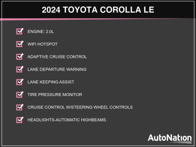 2024 Toyota Corolla LE CVT (Natl)