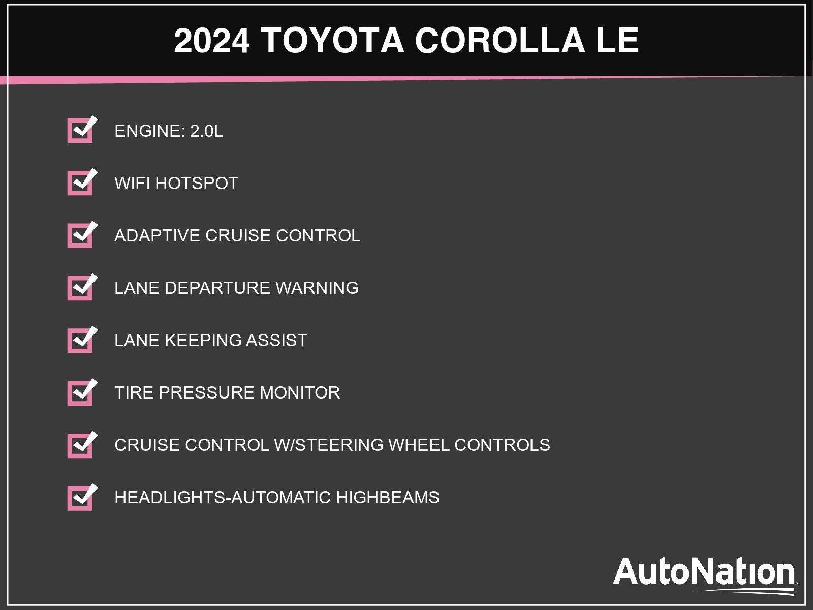 2024 Toyota Corolla LE CVT (Natl)