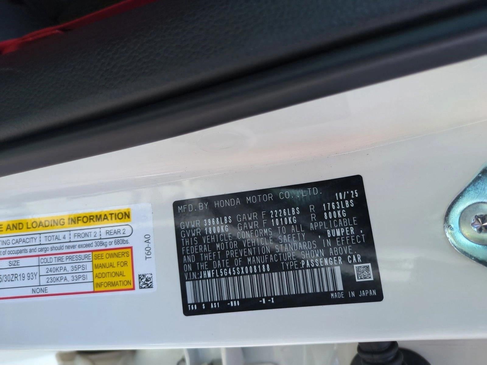 2025 Honda Civic Type R Manual Type R