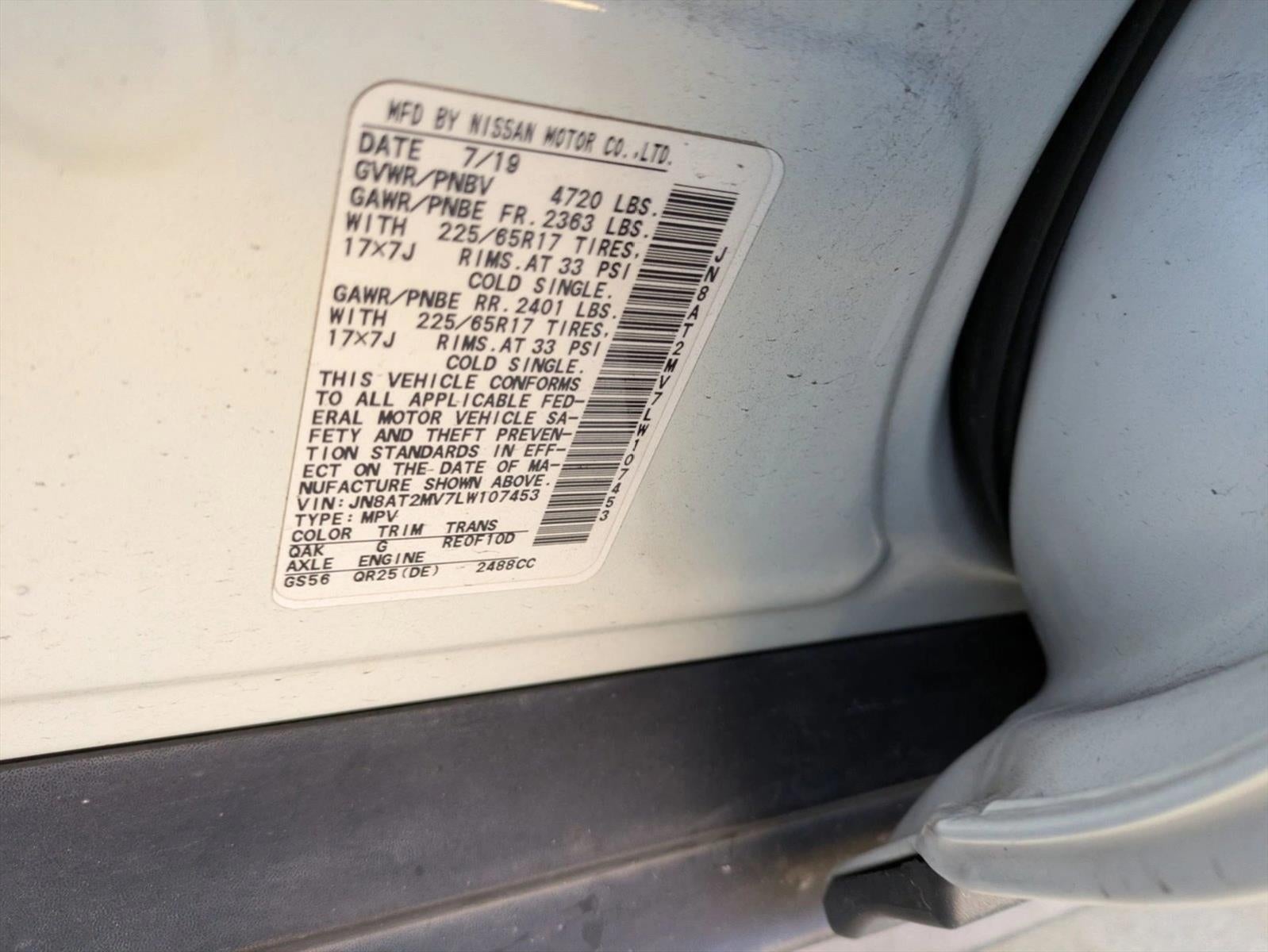 2020 Nissan Rogue AWD SV