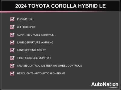 2024 Toyota Corolla Hybrid LE FWD (Natl)