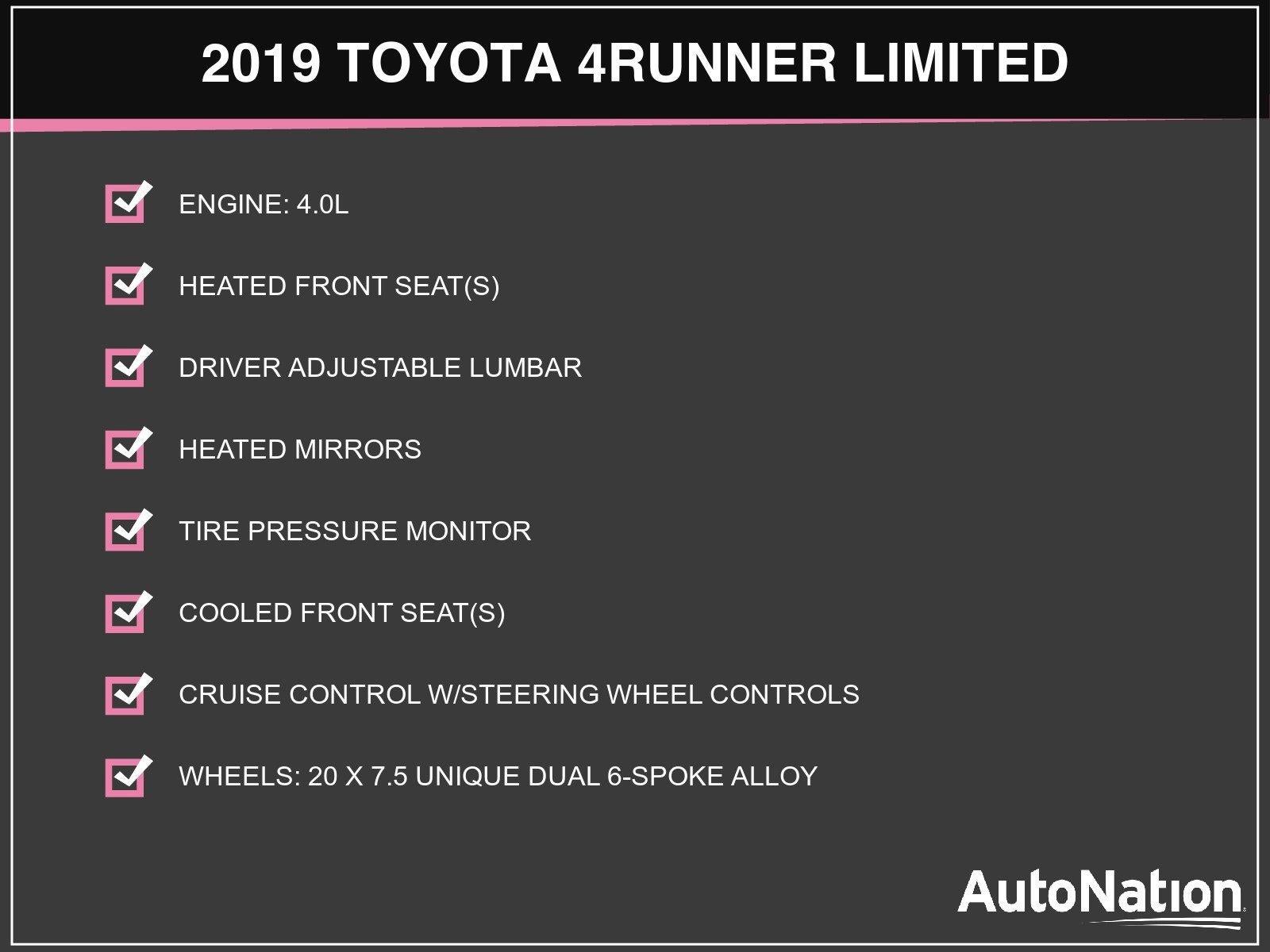 2019 Toyota 4Runner Limited 2WD (Natl)