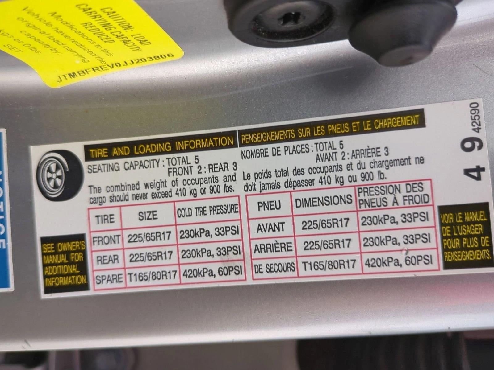 2018 Toyota RAV4 LE AWD (Natl)