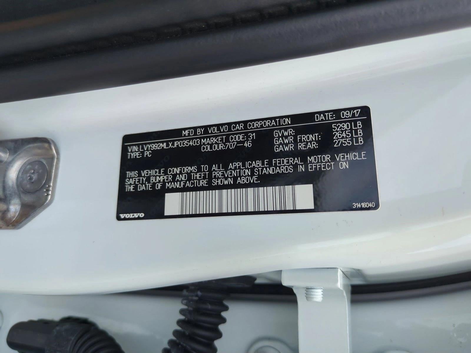 2018 Volvo S90 T6 AWD Inscription