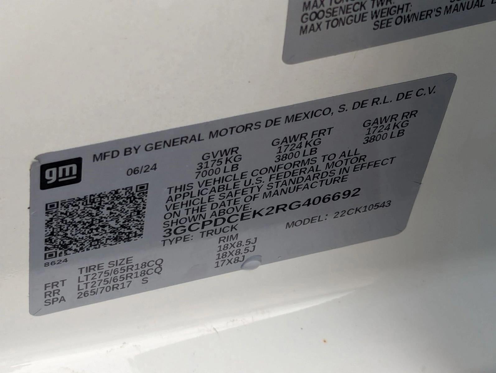 2024 Chevrolet Silverado 1500 Crew Cab Short Box 4-Wheel Drive Custom Trail Boss