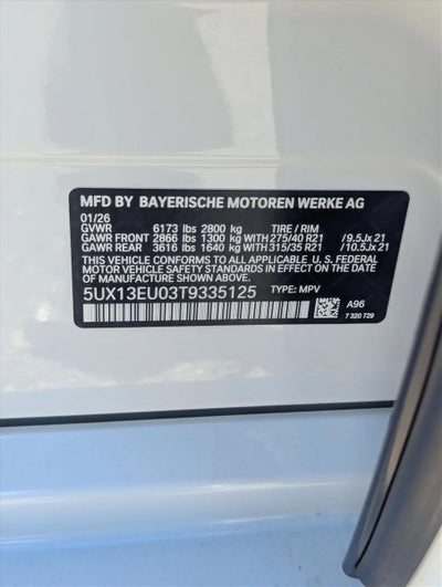 2026 BMW X5 sDrive40i Sports Activity Vehicle