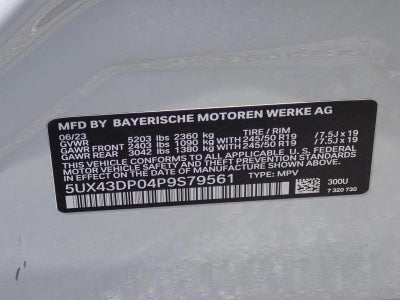 2023 BMW X3 sDrive30i Sports Activity Vehicle