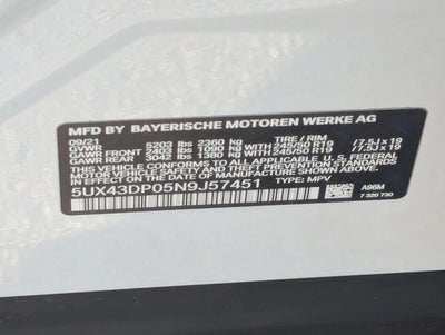 2022 BMW X3 sDrive30i Sports Activity Vehicle