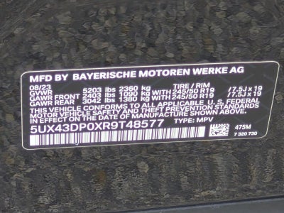 2024 BMW X3 sDrive30i Sports Activity Vehicle
