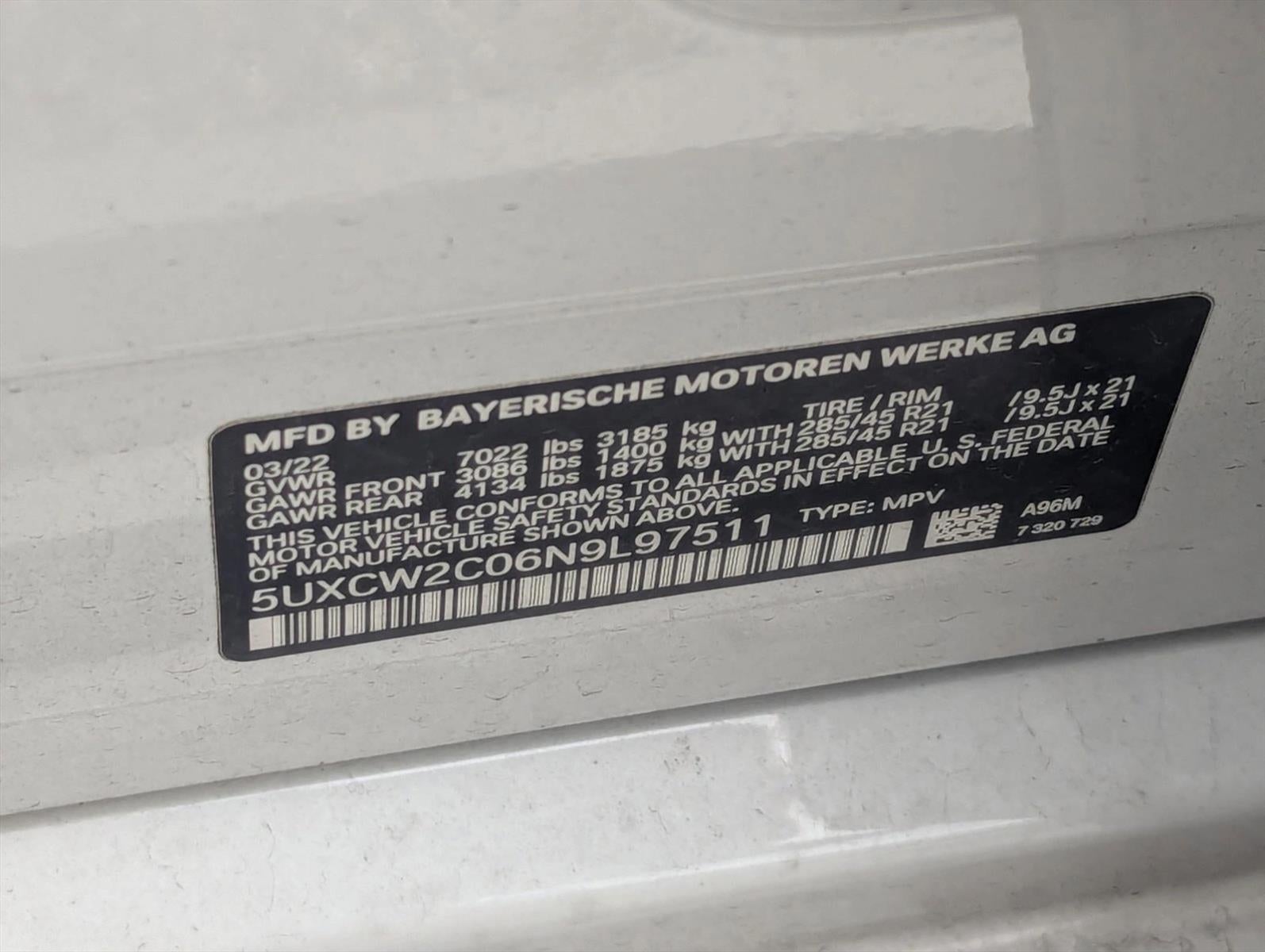 2022 BMW X7 xDrive40i Sports Activity Vehicle