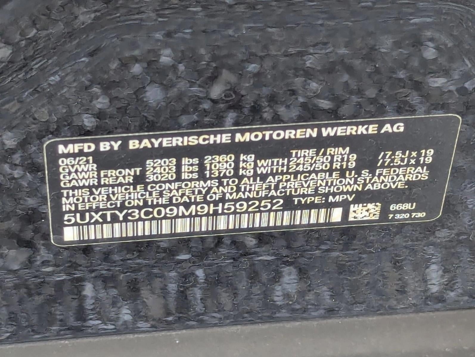 2021 BMW X3 sDrive30i Sports Activity Vehicle