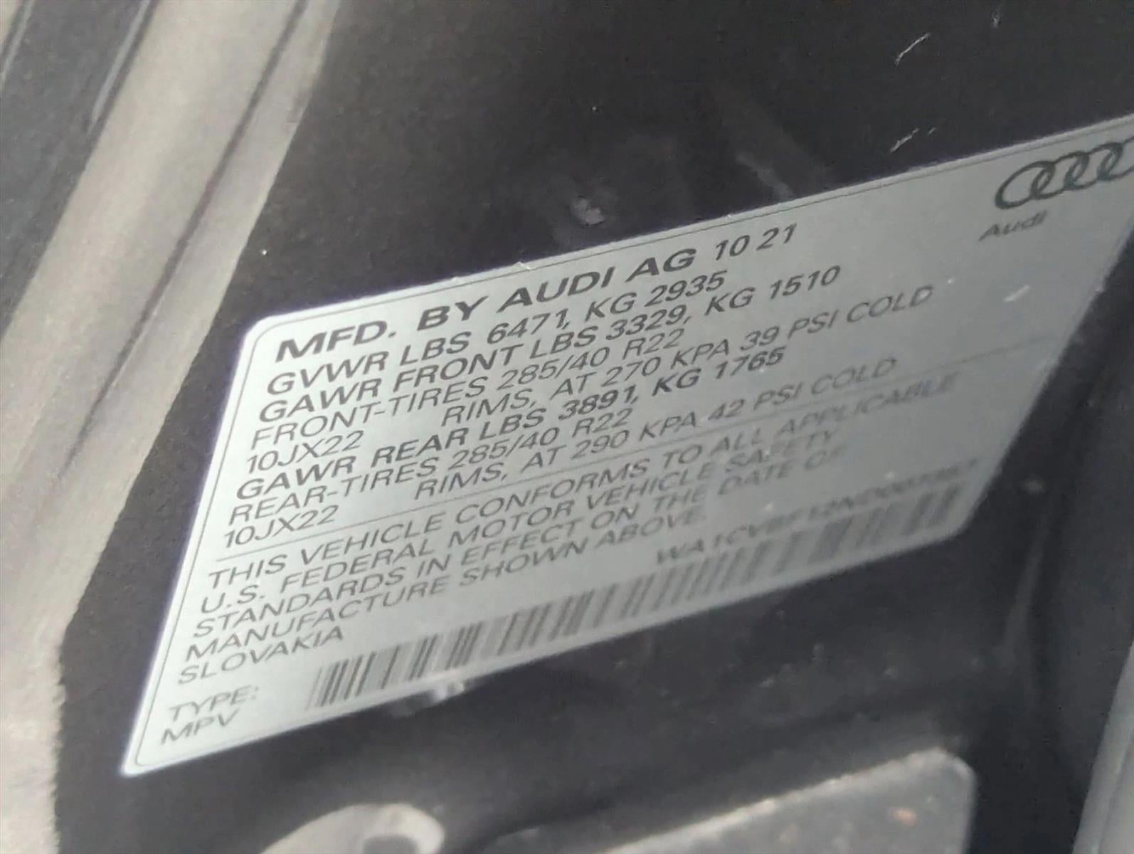 2022 Audi Q8 Prestige 55 TFSI quattro