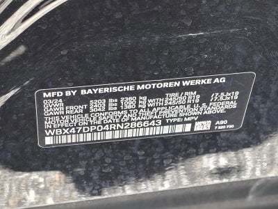 2024 BMW X3 sDrive30i Sports Activity Vehicle