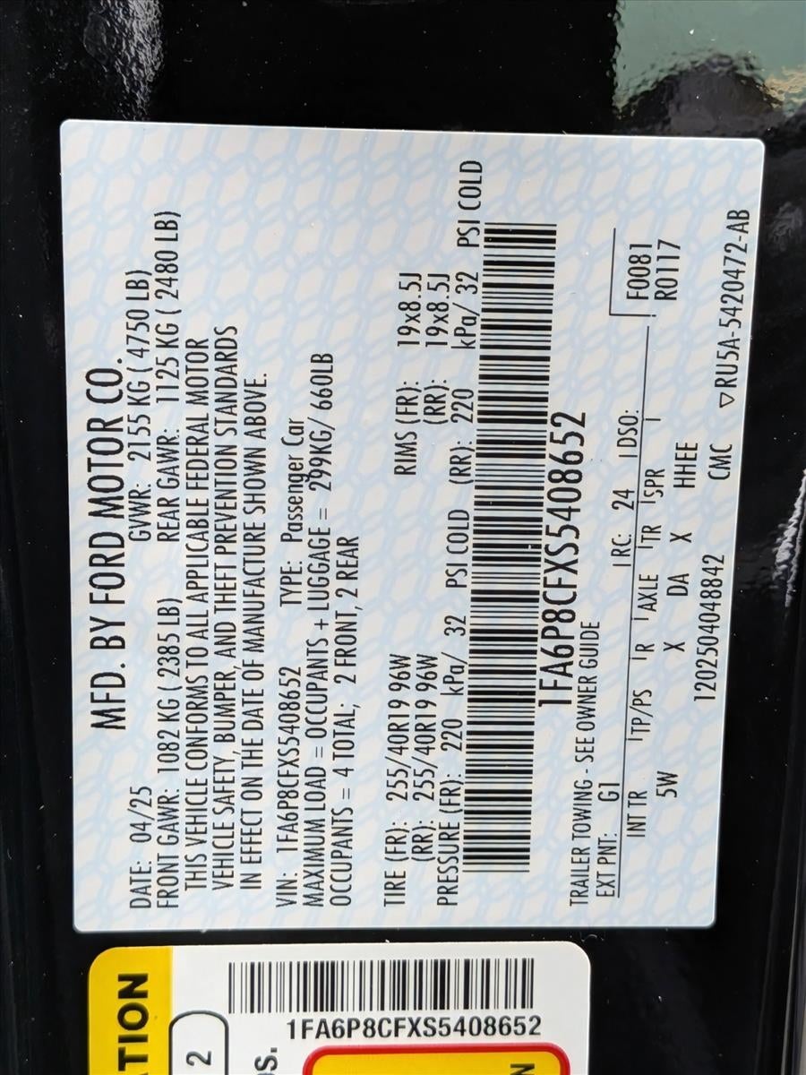 2025 Ford Mustang GT Premium Fastback