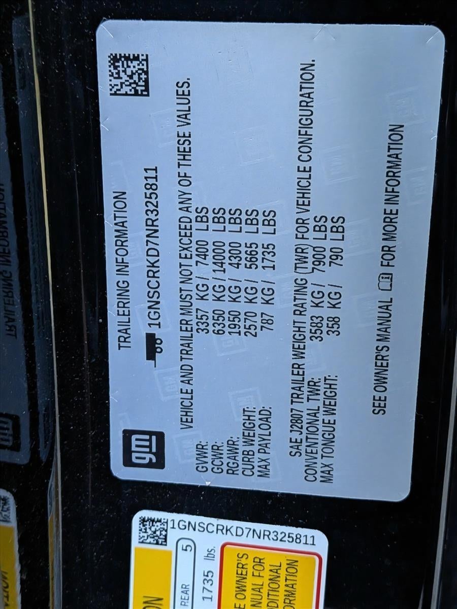 2022 Chevrolet Tahoe 2WD RST