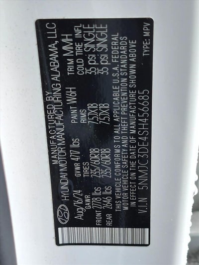 2025 Hyundai TUCSON SEL Convenience FWD