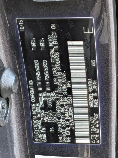 2016 Toyota 4Runner RWD 4dr V6 Limited (Natl)